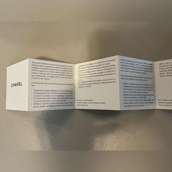Authentic Chanel Care Card - Available until Nov 15th - Picture 6 of 9